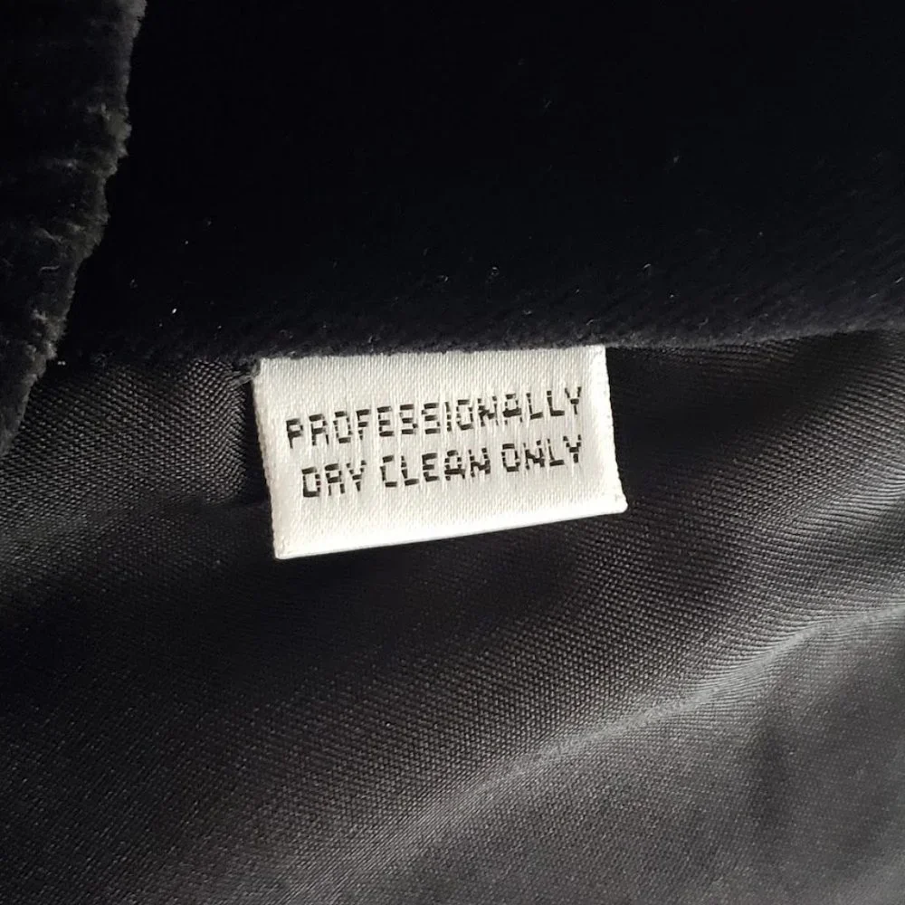 SOLD ST.JOHN SPORT Womens Bomber Jacket XS Black Velvet Embroidered Snowflake - Picture 11 of 12